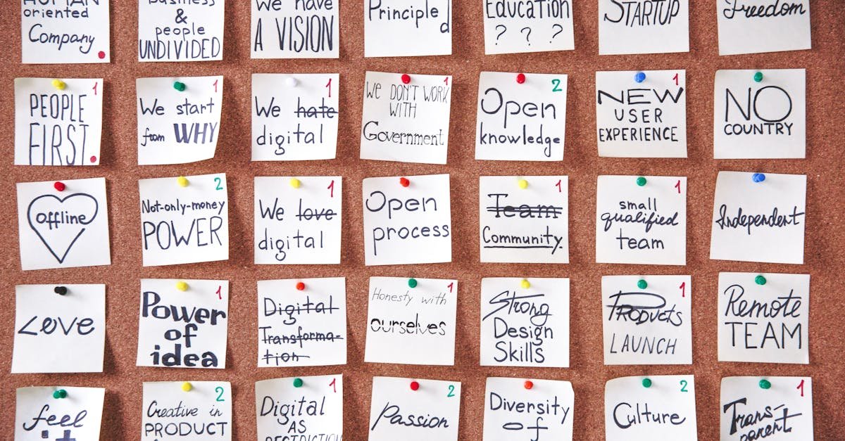 A corkboard with motivational sticky notes, ideal for planning and creativity.