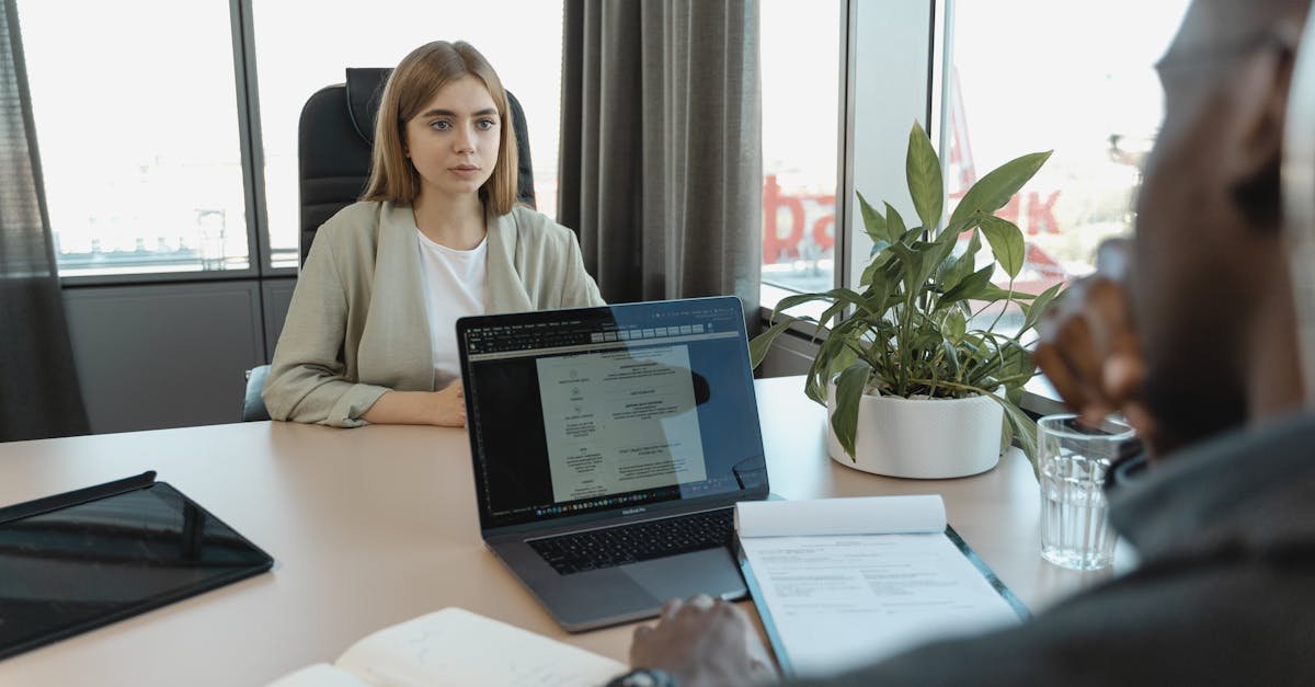 A professional job interview scene in a modern office setting, emphasizing recruitment and career opportunities.