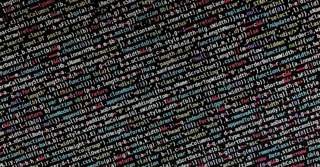 Free stock photo of backend, code, code on the screen