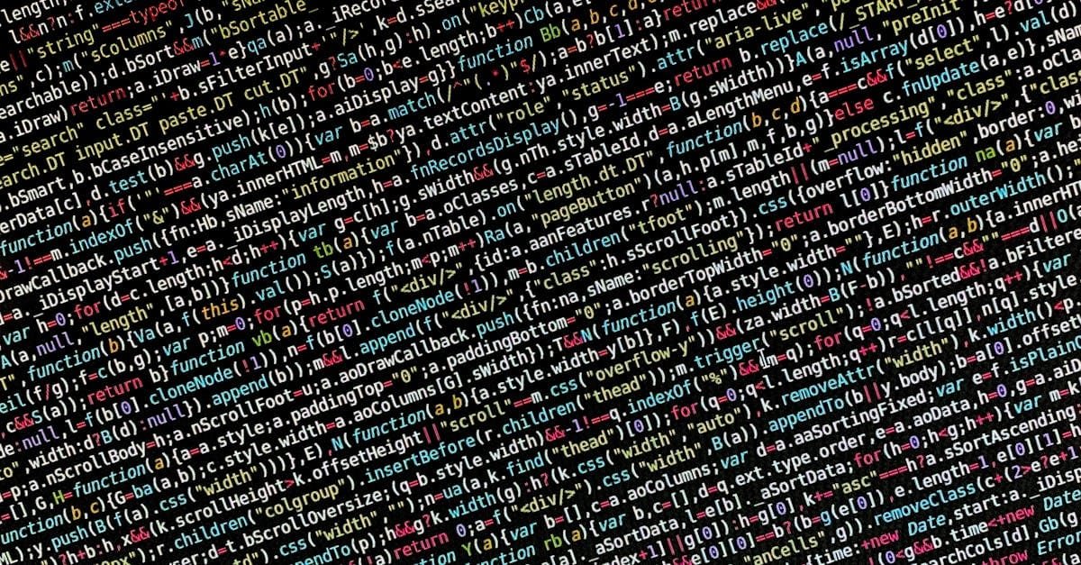 Free stock photo of backend, code, code on the screen